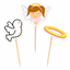 Palillos Decoradores Cupcake Mi Bautizo Niña (x12u)