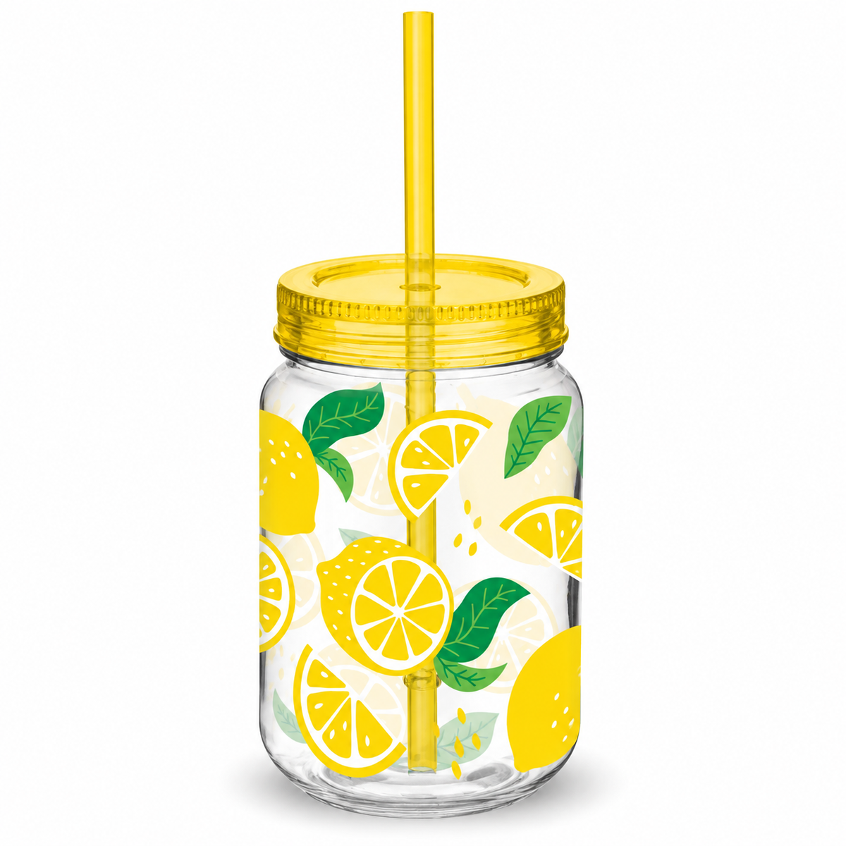 Summer Lime Cup with Straw 16oz (x1u)