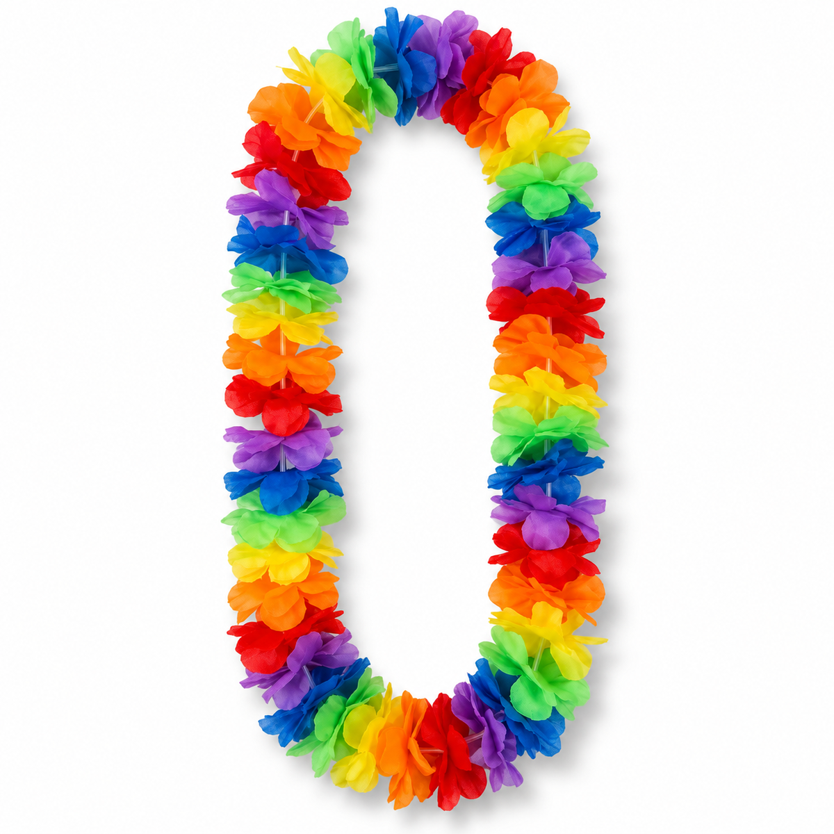 Vibrant Hawaiian Lei Multicolor Collar (x1u)