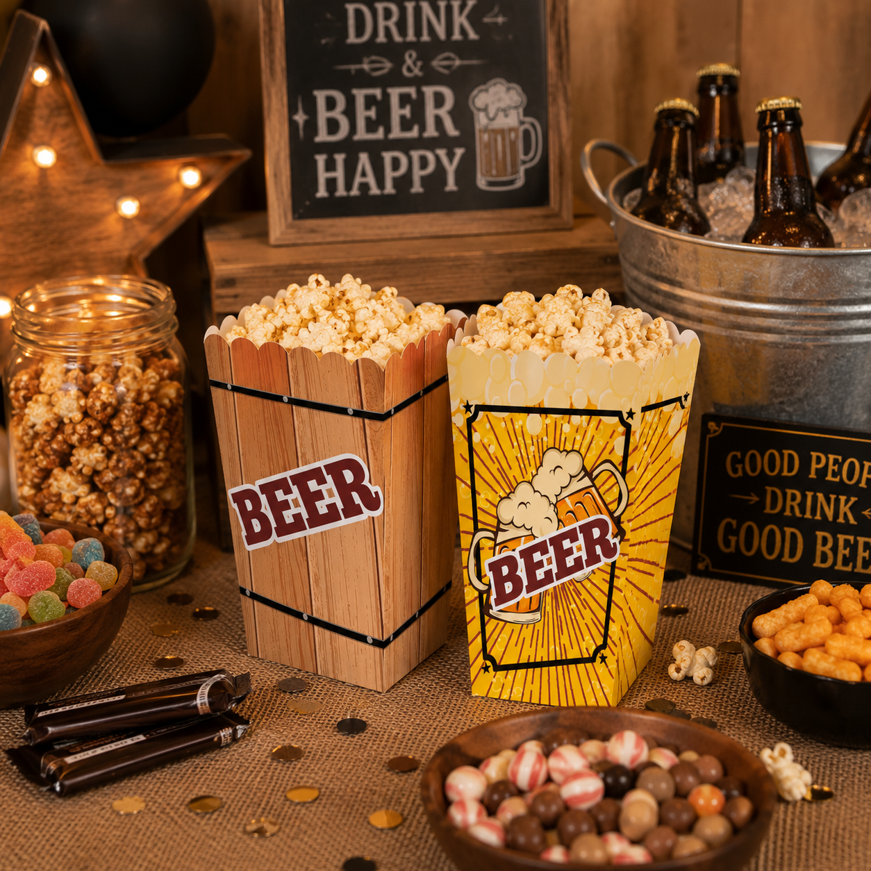 Caja Crispetera Cerveza Beer (x6u)