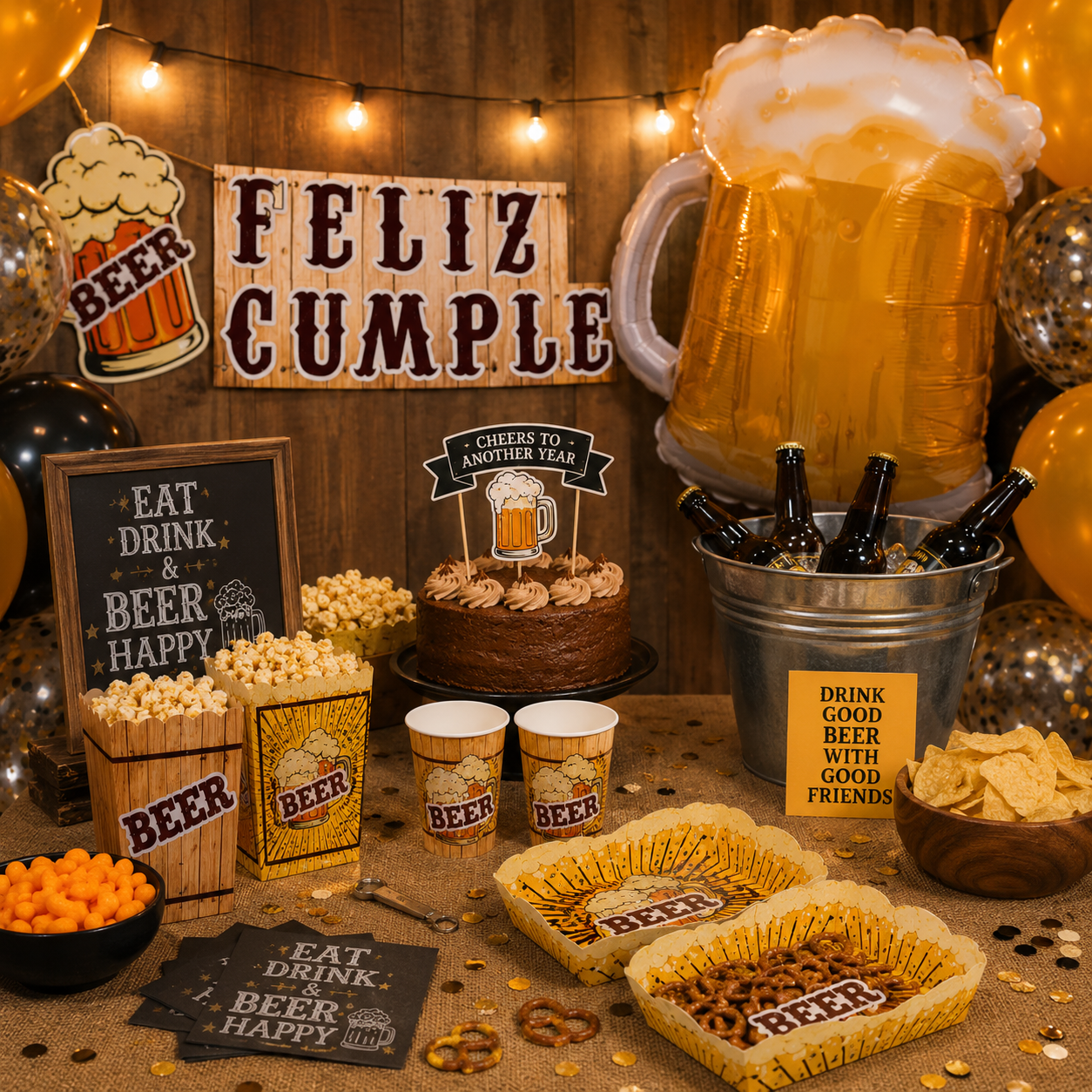 Large Mug Beer Cerveza Balloon 23" (x1u)