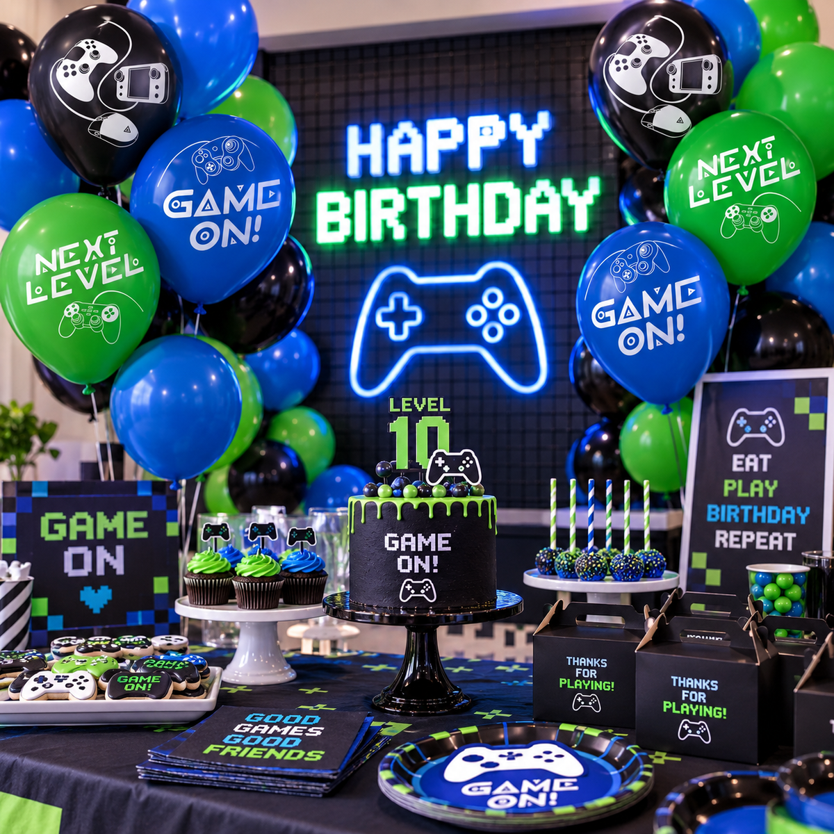Game On! Latex Balloons 12" (x6u)