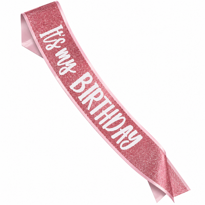 Blush Birthday Deluxe Sash (x1u)