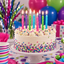 Candles Large Glitter Spiral Brights Color Mix (x24u)