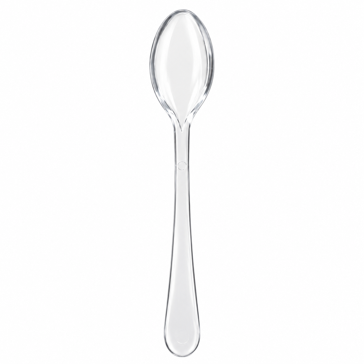 Mini Plastic Clear Spoons 4" (x40u)