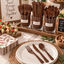 Reusable Cutlery Assortment Brown (x24u)