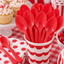 Reusable Spoons Apple Red (x50u)