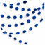 Round Glitter String Decorations Royal Blue (x6u)