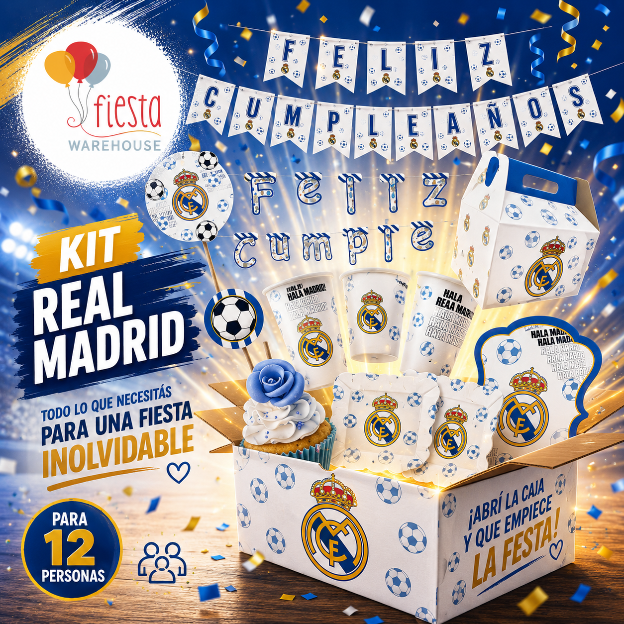KIT: Real Madrid FC (12 personas)