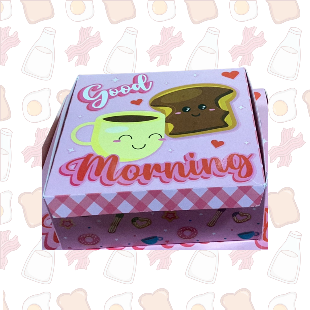 CAJA EMPAQUE MEDIANA PANCAKE DISFRUTA CADA MOMENTO