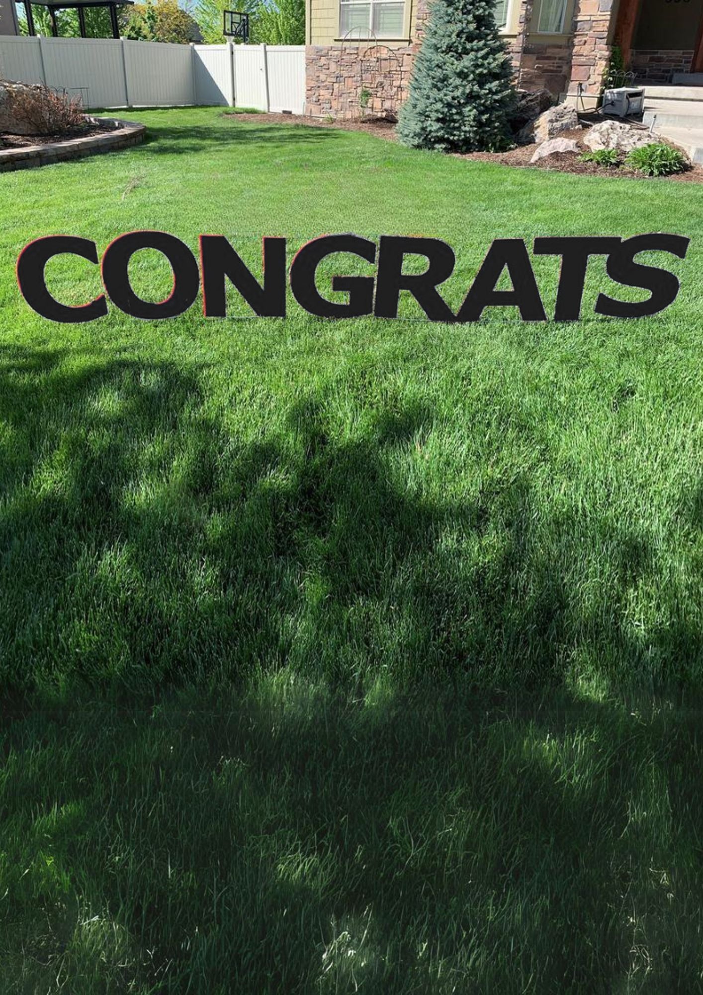 Alquiler - Yard Sign 24" - Black