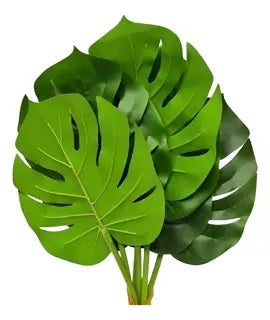 Hoja Monstera Plastica 1x12x31 6pcs