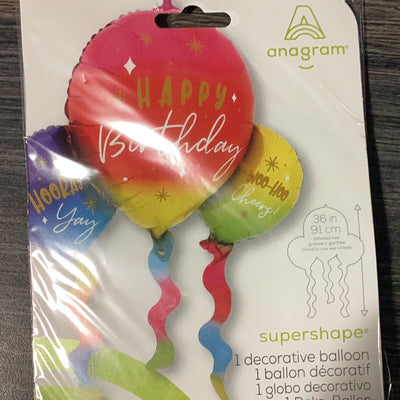 SUPER SHAPE BIRTHDAY FUN BALLOONS
