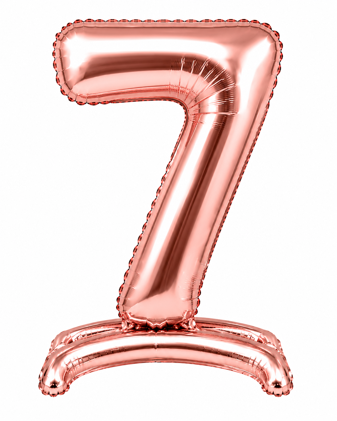 Standing Foil Number Balloon Rose Gold 28"