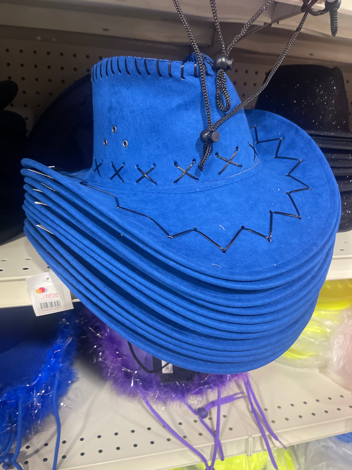 Sombrero Cowboy Terciopelo 25cm (x1u)