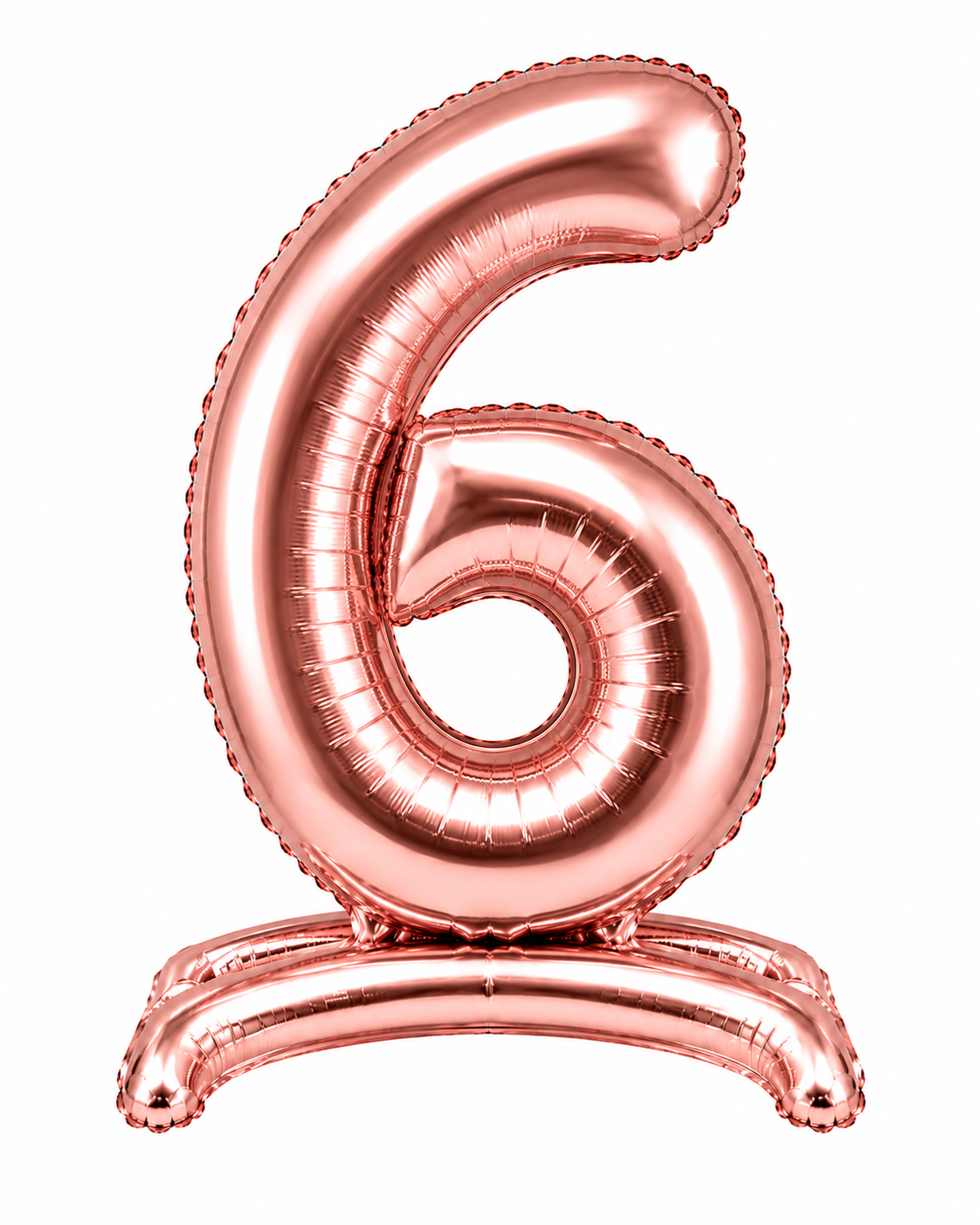 Standing Foil Number Balloon Rose Gold 28"