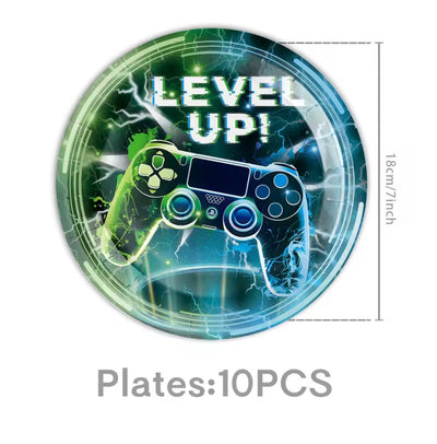 Video Game Plato 7" (x10)