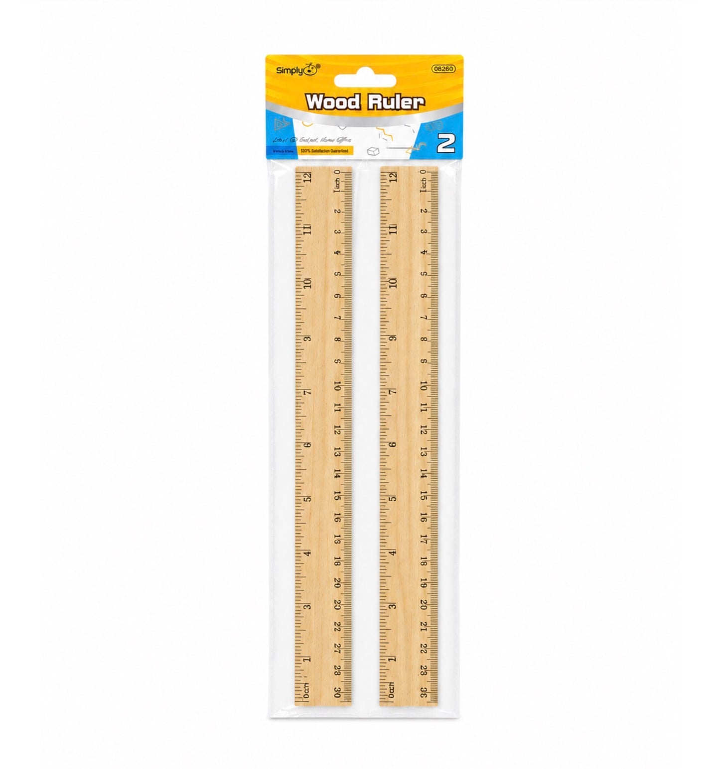 Wooden Rulers 2ct
