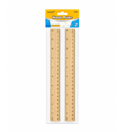 Wooden Rulers 2ct