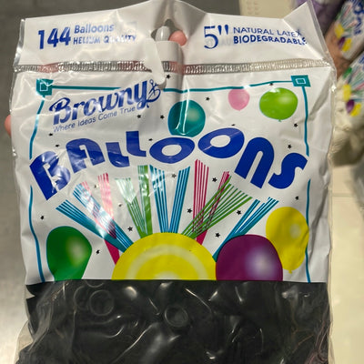Globos 5" 144 pcs - Black
