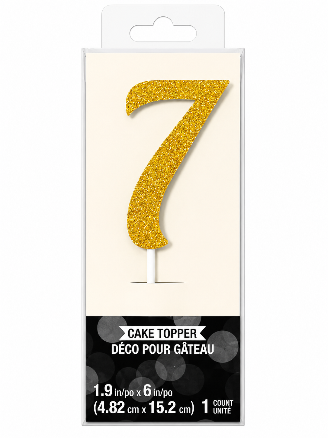 Number Cake Topper Gold