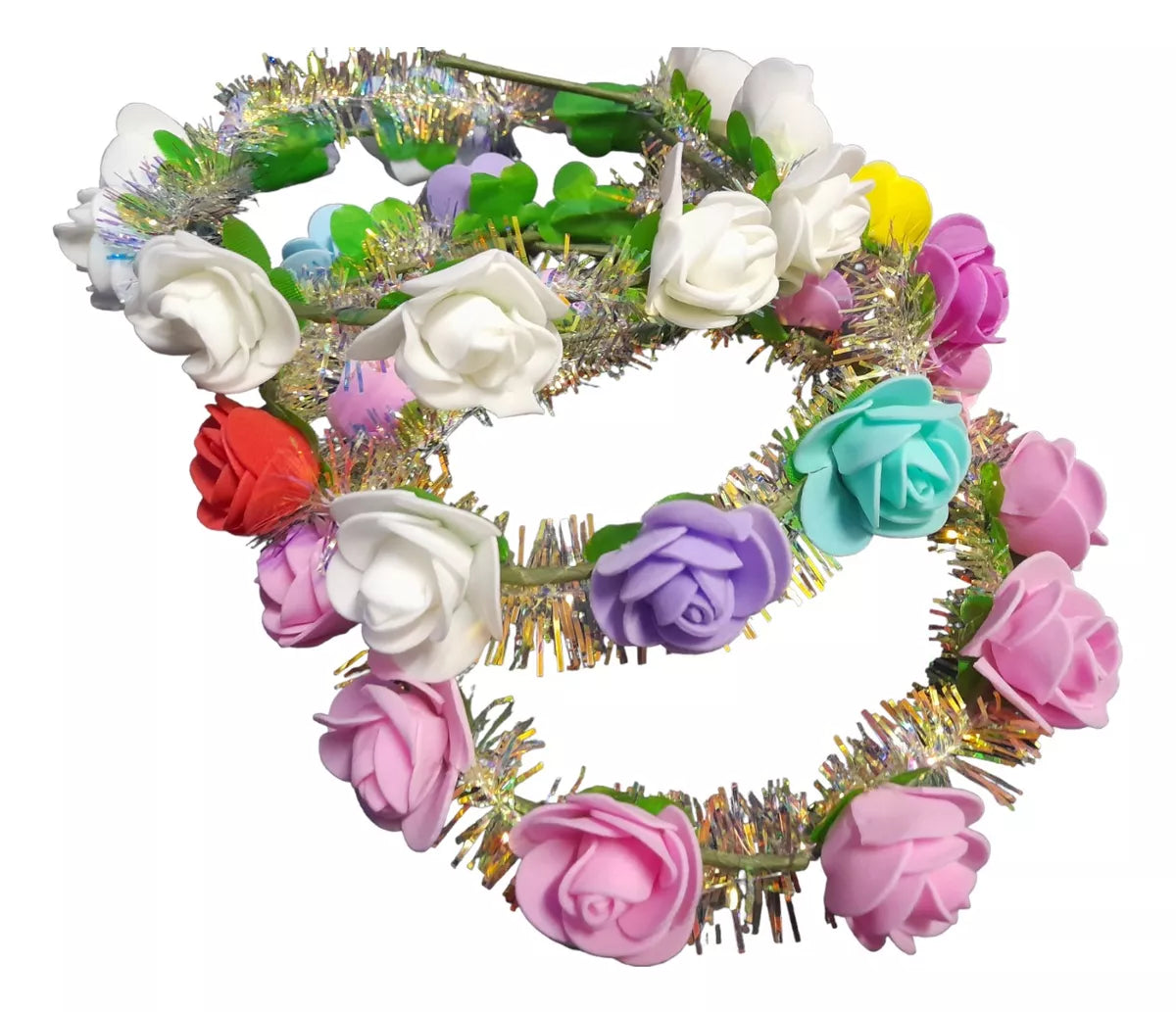 Tiara LED + Flores
