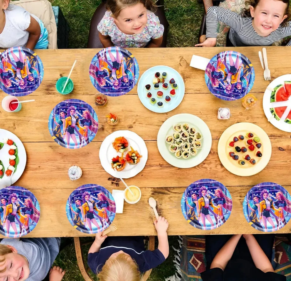 Platos Azul Kpop Demon Hunters 7" (x10u)