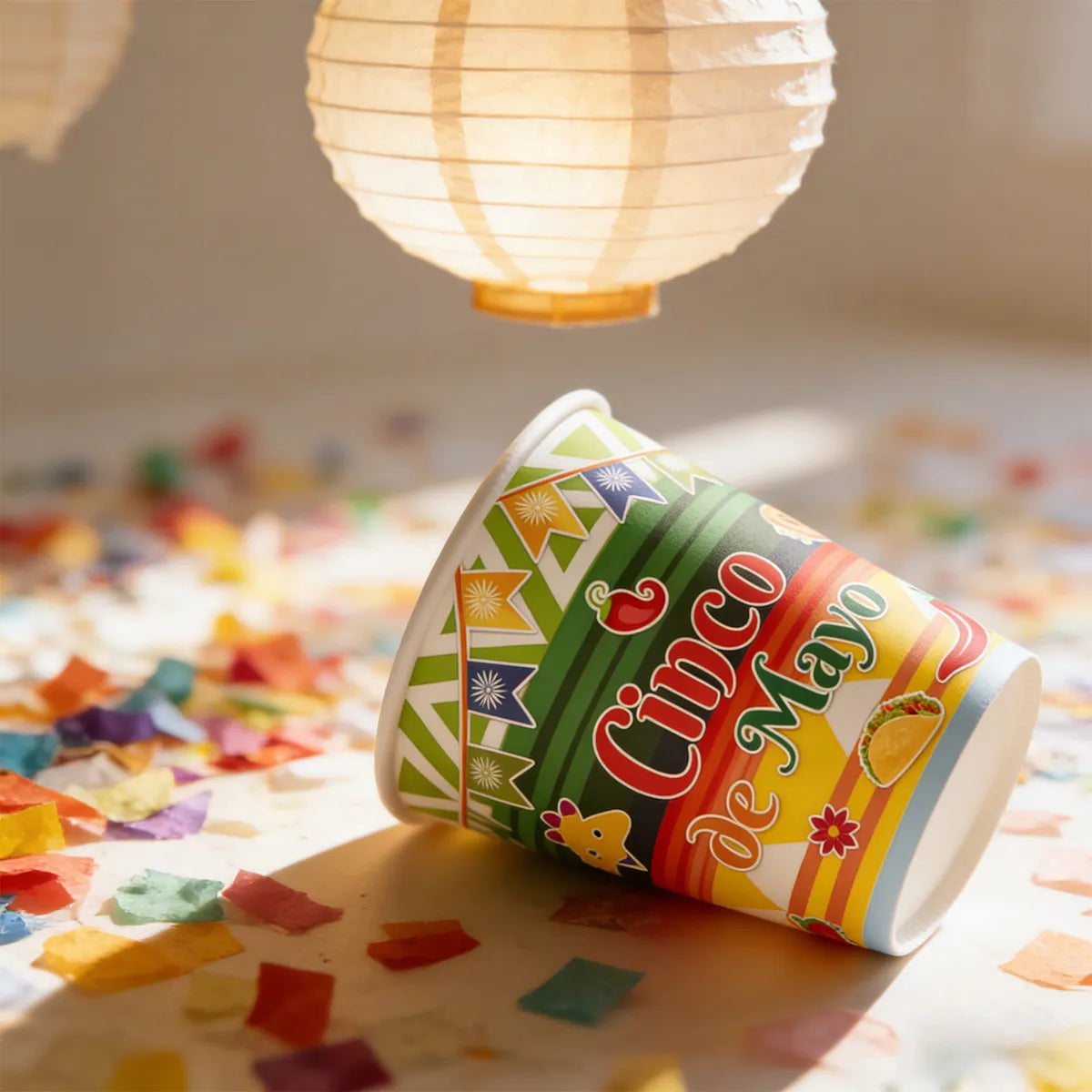 Vasos Mexico Cinco de Mayo (x10u)