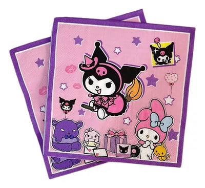 Kuromi Lunch Napkins (x20u)