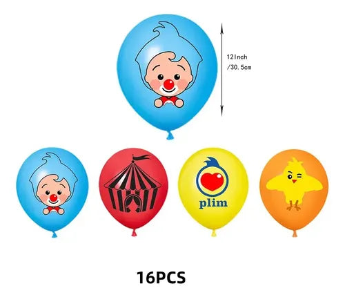 Globos Latex Plim Plim (x16u)