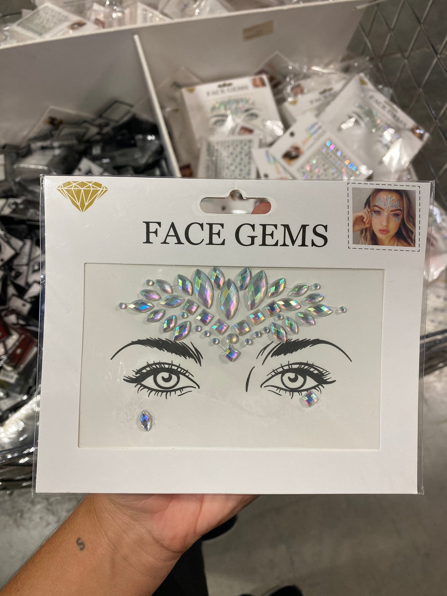 Glitter Gemas Faciales (14.5x16cm)