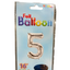 Foil Balloon 16” Silver Party America - Letra y Número