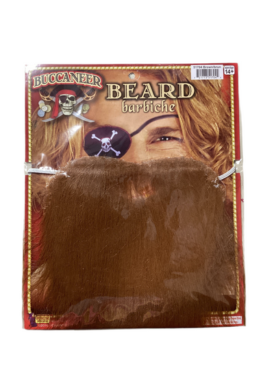 Pirate Beard & Moustache Set Brown