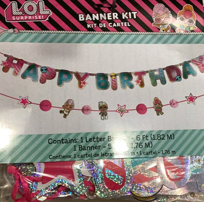 Banner Kit LOL Surprise "Happy Birthday" (x1u)