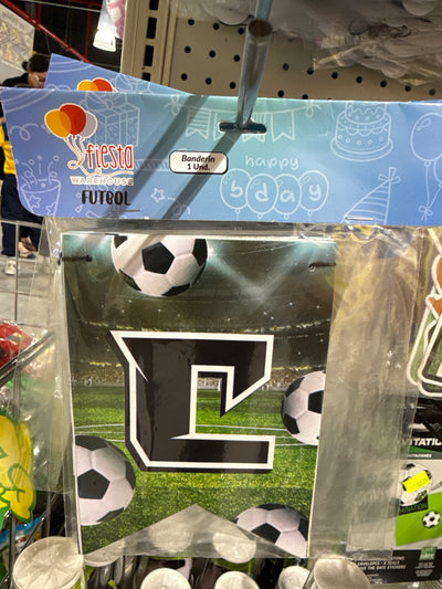 Banderin Soccer “Feliz Cumpleaños”