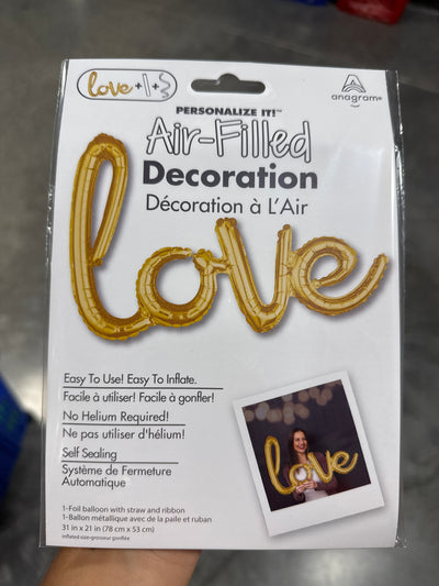 SCRIPT PHRASE HAPPY LOVE GOLD