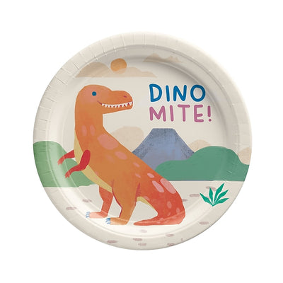 Diggin' Dinos 7" Plates (x8u)