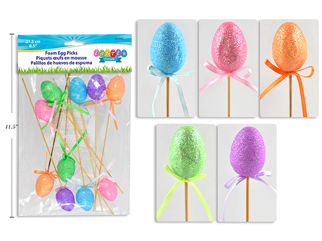 Picks Huevo de Pascua en Espuma (x6u)