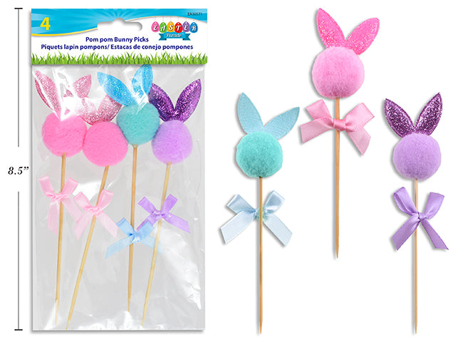 Pascua Pom Pom Bunny Pick (x4u)