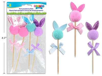 Pascua Pom Pom Bunny Pick (x4u)