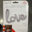 Love Silver Balloon