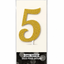 Number Cake Topper Gold