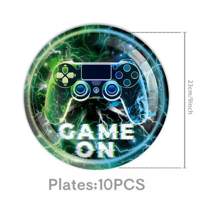 Video Game Plato 9" (x10)
