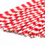Red and White Straws 24pcs