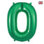 Number Foil Balloon 34” Green Oaktree