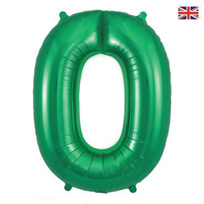 Number Foil Balloon 34” Green Oaktree