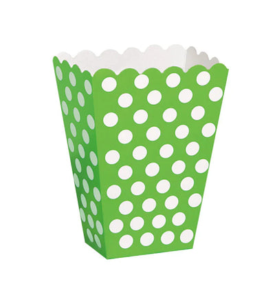 Lime Green Dots Treat Box 8ct
