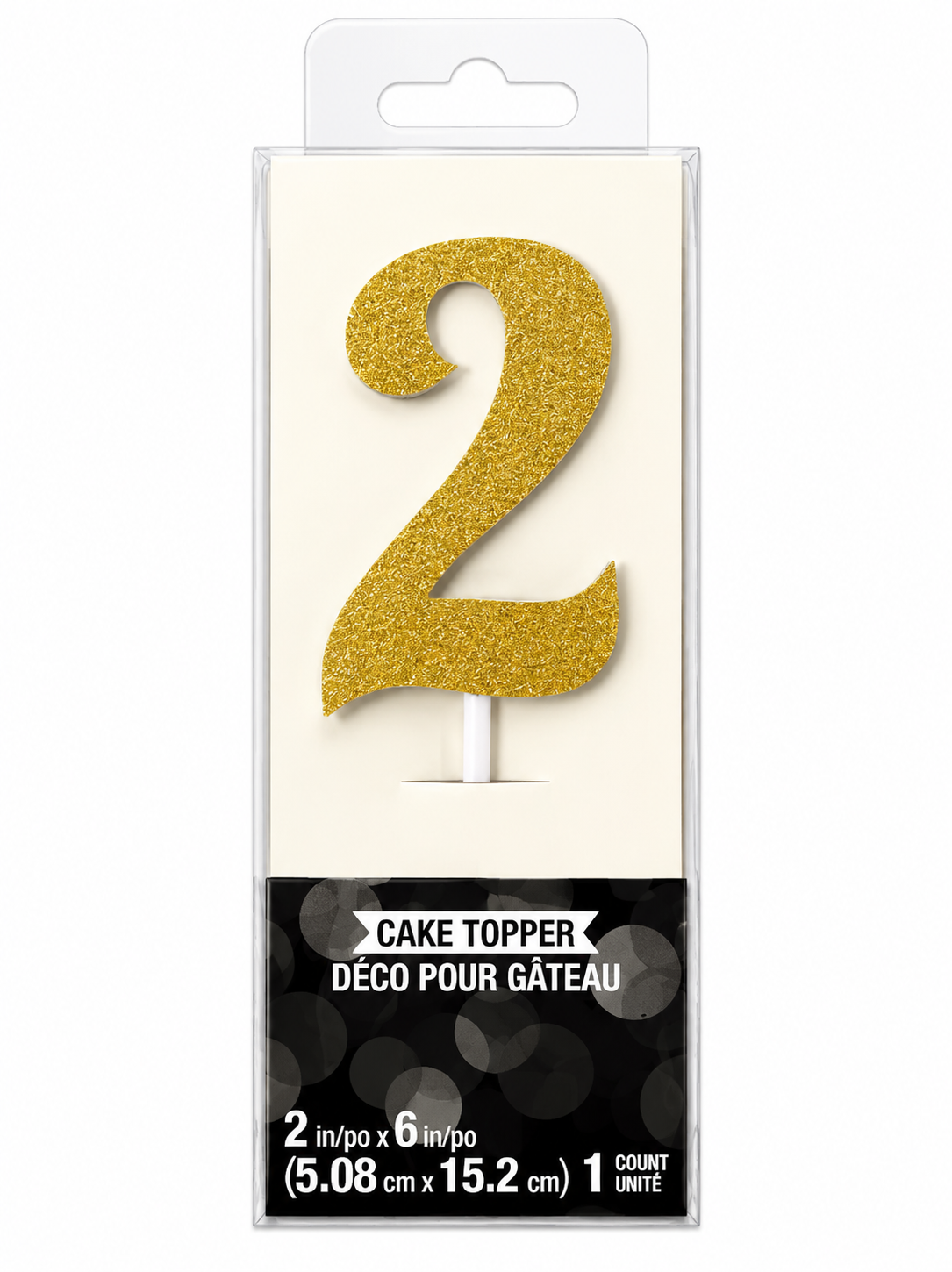 Number Cake Topper Gold