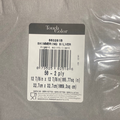 Servilletas Silver 12” (50u)