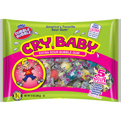 Cry Baby Sour Gum Candy 8.4oz